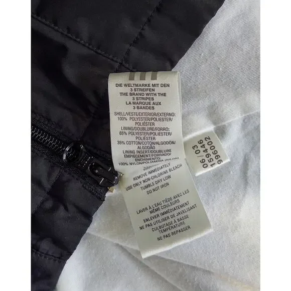 Adidas Mens 3 stripe hoodie track jacket sz S Run black windbreaker full zip - Picture 4 of 6